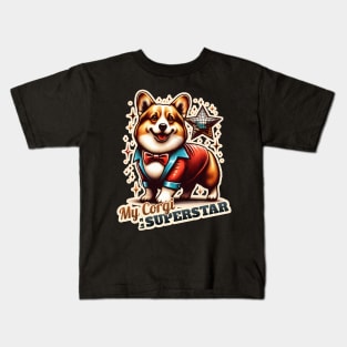 Corgi Disco Bunny Kids T-Shirt